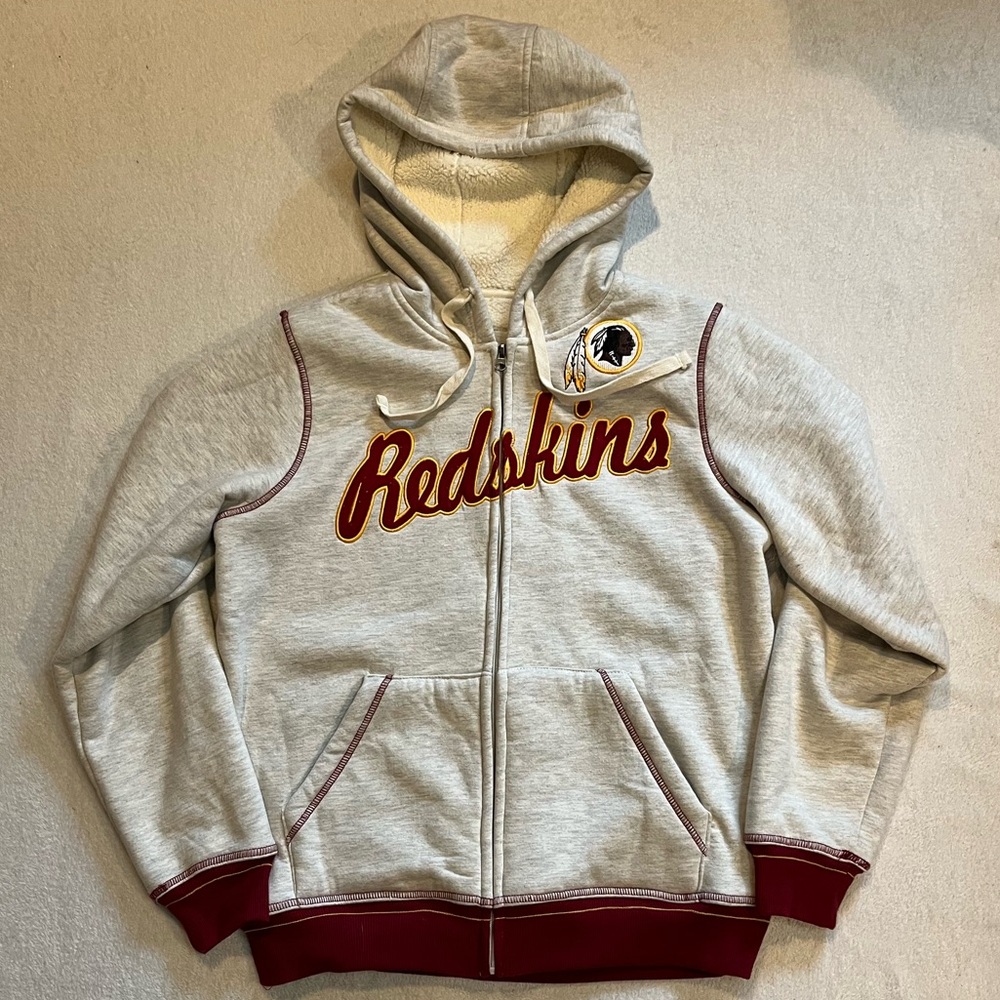 Washington Redskins NFL Team Apparel Zip Up Hoodie Women’s Size Large